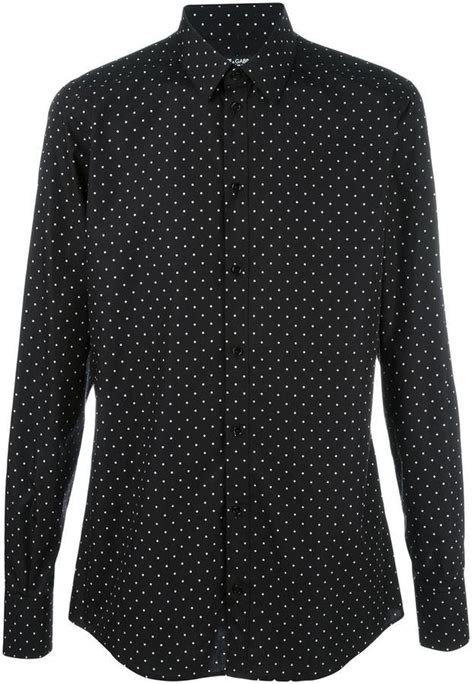 celebrity wear dolce gabbana gold mens polka dot shirt